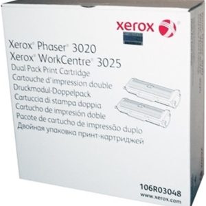 Xerox 106R03048 Phaser 3020/WC3025 Dual Pack Toner 2x1500 Sayfa
